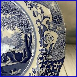 Spode Blue Italian Set Of 4 Dinner Plates 10 3/8 Vgc