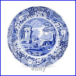 Spode Blue Italian Set of 4 Porcelain Luncheon Plates, 9 inch Blue/White