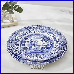 Spode Blue Italian Set of 4 Porcelain Luncheon Plates, 9 inch Blue/White