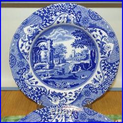 Spode Blue Italian Soup Pasta Plate Made In The Uk 2 Pieces
