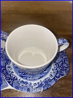 Spode Blue Italian Tea & Toast Plate & Mug Brunch Set C1816