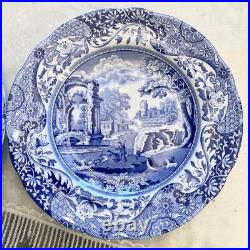 Spode Blue Italian cake plate 2 pieces 6.1 inch 1 branded