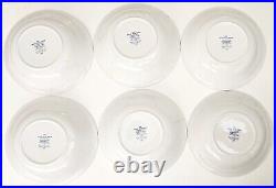 Spode Blue Room Georgian Series BOTANICAL Bowls, Set of 6, Made In England