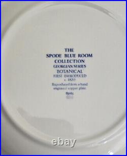 Spode Blue Room Georgian Series BOTANICAL Bowls, Set of 6, Made In England