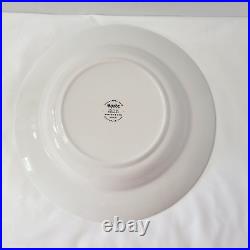 Spode Blue Set 7 Winter's Eve 9 Large Rim Soup Bowls EUC Scallop Camilla Shape