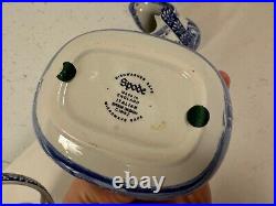 Spode Blue Transfer Ware Italian Pattern 3 Piece Tea Set