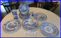 Spode Blue and White china pieces Blue Room dinner & salad Plates Mugs 18 pcs