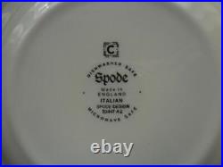 Spode British Blue Italian Plates 6 Pieces 15.7Cm mint