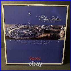 Spode Classic Blue Italian 12piece Fine Earthenware Dinnerware Set Service for 4