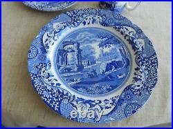 Spode Design Blue Italian Set for (12) With (4) Serving Pieces TG