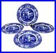 Spode-England-Blue-Italian-Earthenware-10-5-Dinner-Plates-Set-of-4-New-01-ks