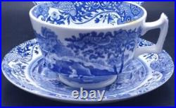 Spode Italian Blue Collection 12-Plate Sets/10 Tea Cups/11 Saucers 57-Piece