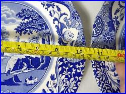 Spode Italian Blue Collection Dinner Plates 10.5 c. 1816 Set of 4