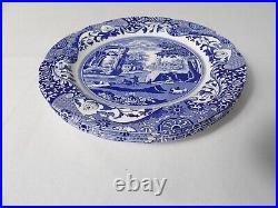 Spode Italian Blue Collection Dinner Plates 10.5 c. 1816 Set of 4