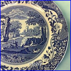 Spode Italian Blue Dinner Plates 10 Pieces 10.5 Diameter