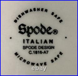 Spode Italian Blue Dinner Plates 10 Pieces 10.5 Diameter