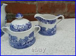 Spode blue Italian 3 pieces tea set Never been used