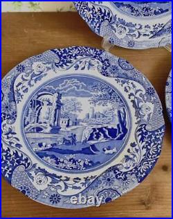 Spode blue Italian platter 3 pieces 10.4 inches 12