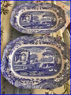 Spode collection unused was in display cabinet, 11 pieces blues, oven safe