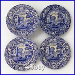 Spode's Blue Italian Bread Plate Old Make Made in England River Scene Set 4