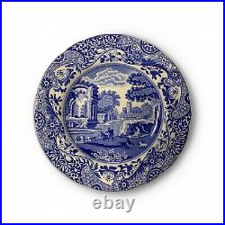 Spode's Blue Italian Bread Plate Old Make Made in England River Scene Set 4