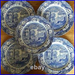 Spodedinner plate blue Italian 5 pieces england