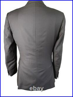 Suit Supply, Dark Blue Italian Wool 2 Button Suit, Size 38l