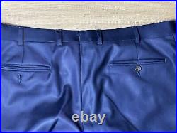 Suit Supply Sienna 54/44 Blue Italian Wool Vitale Barberis Pants (36.5x 32)