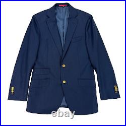 SuitSupply Mens Sz 36R Navy Blue Italian Wool 2 Button Dual Vent Blazer Jacket