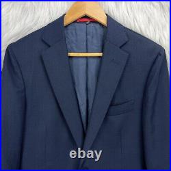 SuitSupply Mens Sz 36R Navy Blue Italian Wool 2 Button Dual Vent Blazer Jacket