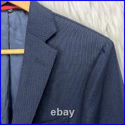 SuitSupply Mens Sz 36R Navy Blue Italian Wool 2 Button Dual Vent Blazer Jacket