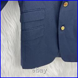 SuitSupply Mens Sz 36R Navy Blue Italian Wool 2 Button Dual Vent Blazer Jacket