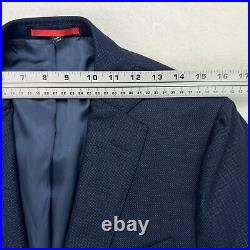 SuitSupply Mens Sz 36R Navy Blue Italian Wool 2 Button Dual Vent Blazer Jacket