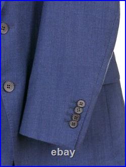 SuitSupply Woven Blue Italian Wool Slim Cut Blazer Sport Coat Jacket 40 S