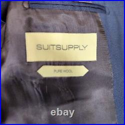 SuitSupply ZIGNONE Suit Men's 48R Napoli Blue Italian Pure Wool Myanmar