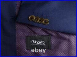 T. M. Lewin Suit 42R W36 Great Condition Blue Italian Fabric