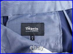 T. M. Lewin Suit 42R W36 Great Condition Blue Italian Fabric