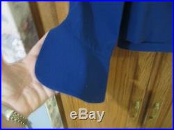 TALBOTS 2 Piece Suit jacket Pants ITALIAN Fabric lightweight Blue Size 10 NWT