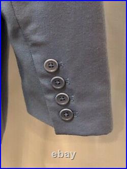Talbots 2 Piece Women's Pant Suit Size 6 Petite 6P Slate Blue Italian Wool Blend