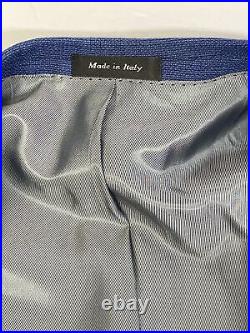 Tiglio Luxe Novello Jacket Blue Italian 100%Wool Blazer Sport Coat 54L #RS5425/2