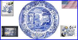 Timeless 6.5-Inch Round Blue and White Butter Plates Dishwasher Safe Set of 4