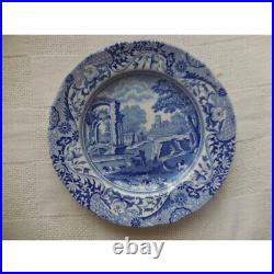 Unused, beautiful Spode British made Blue Italian plates, 6 pieces, 15.7cm