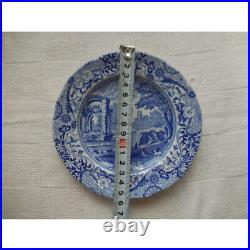 Unused, beautiful Spode British made Blue Italian plates, 6 pieces, 15.7cm