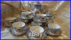 VERITABLE VINTAGE 60's PORCELAIN 27 pieces set COFFEE TEA SET MADE IN ITALY