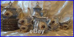 VERITABLE VINTAGE 60's PORCELAIN 27 pieces set COFFEE TEA SET MADE IN ITALY