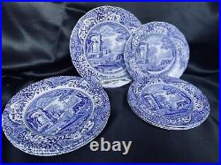 VERY NICE lot of 8 Spode Blue Italian Porcelain Plates 4 Salad 4 Bread