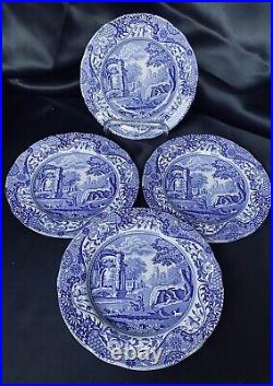 VERY NICE lot of 8 Spode Blue Italian Porcelain Plates 4 Salad 4 Bread