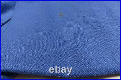 VTG Hermes Paris Mens Pure Cashmere Blue Italian Blazer Jacket Sport Coat 36 R