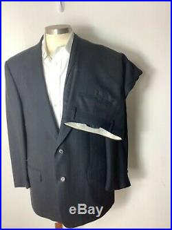 Valentino Italian Navy wool (2Piece) Blazer and Pants Suit size 52R