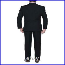 Verno Albani Men'S Dark Navy Slim Fit Italian Styled Two Piece Suit